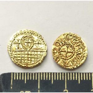NEW !! No 548 - Gold Thrymsa of York 640-660 AD Image