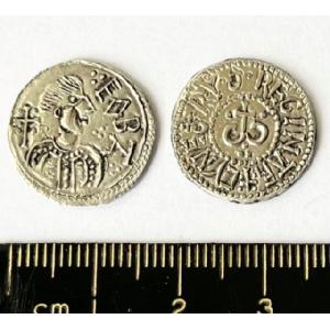 NEW ! No 777 - Silver Penny of Queen Cynethryth Image