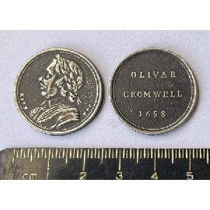 No 56 C18th Medal of Oliver Cromwell Image